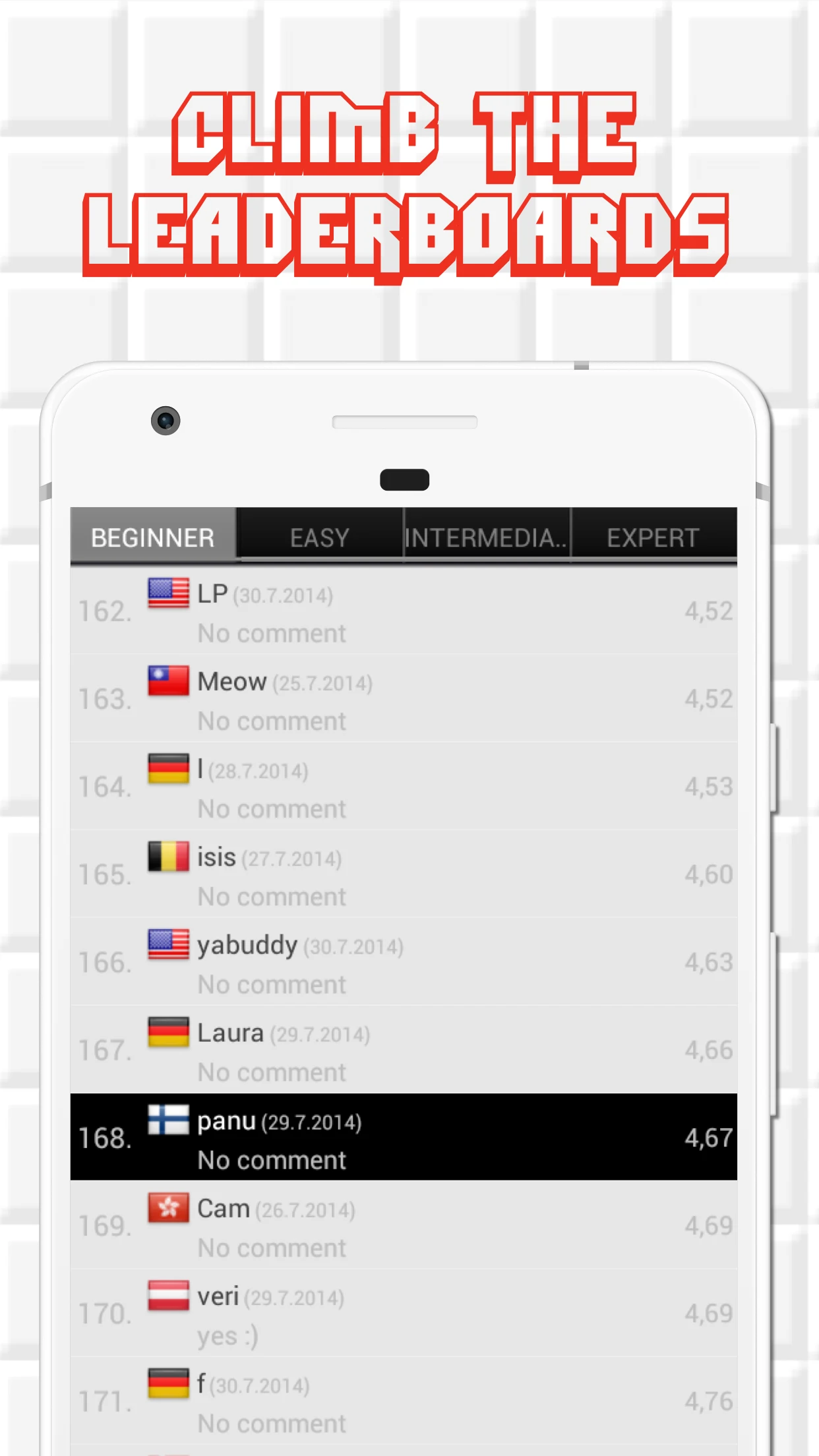 Minesweeper for Android screenshot